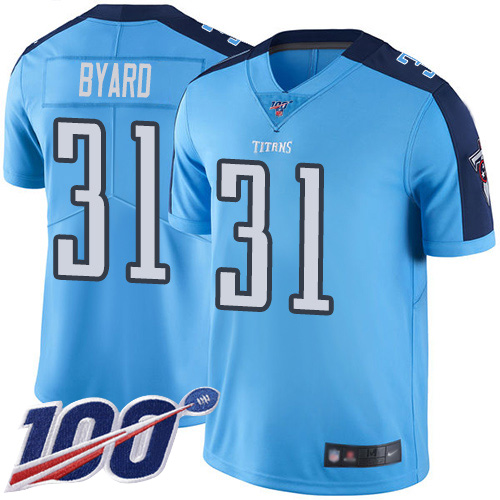 Men's Tennessee Titans #31 Kevin Byard Blue 2019 100th Season Vapor Untouchable Limited Stitched NFL Jersey